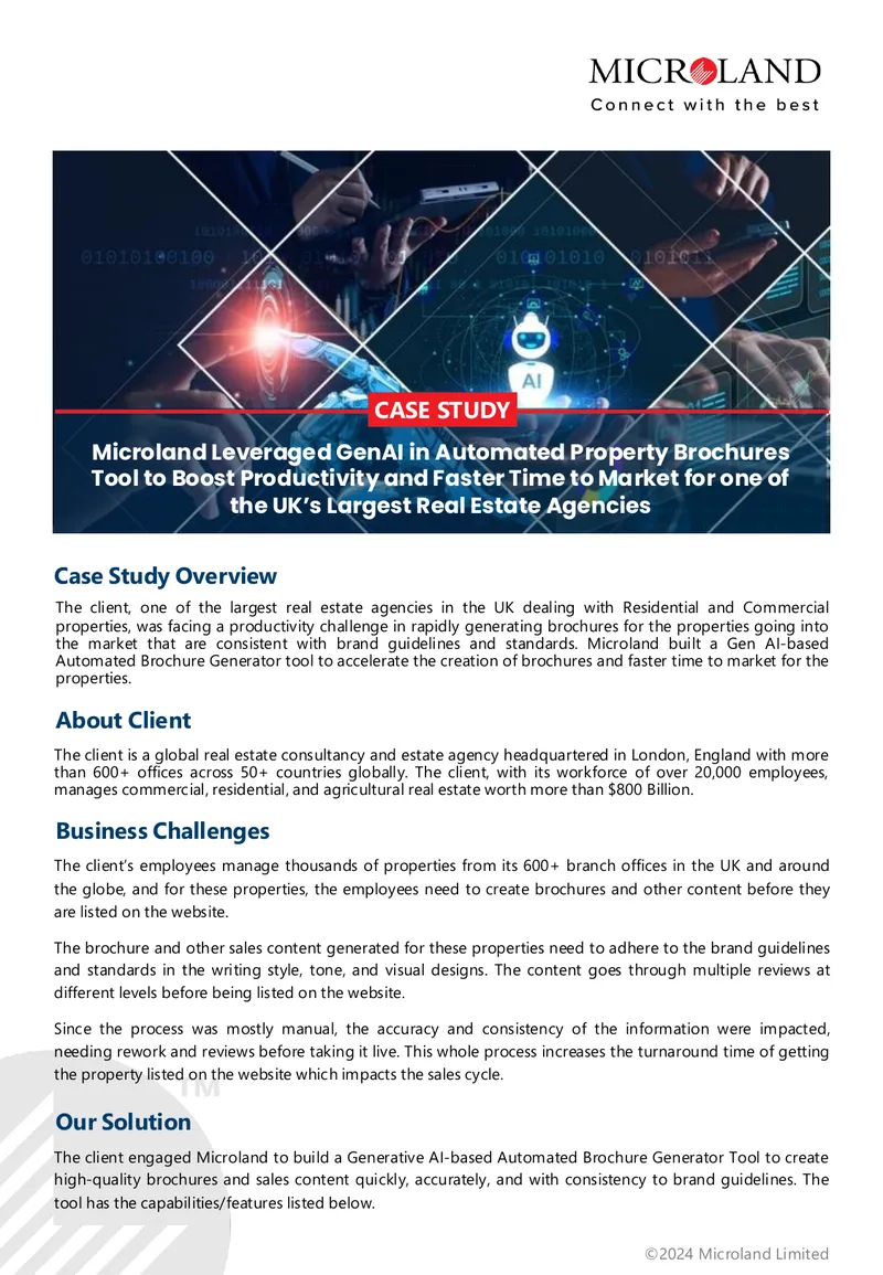 GenAI-Based Automated Brochure Generator Case Study