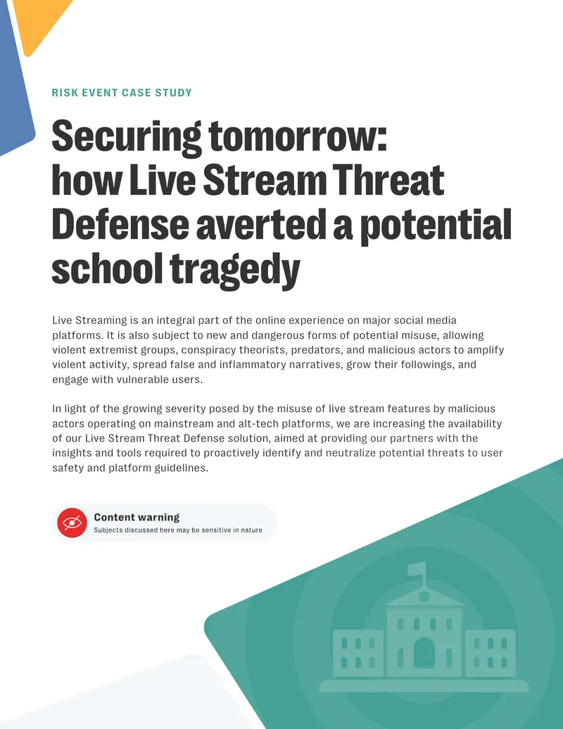 Live Stream Threat Defense Case Study