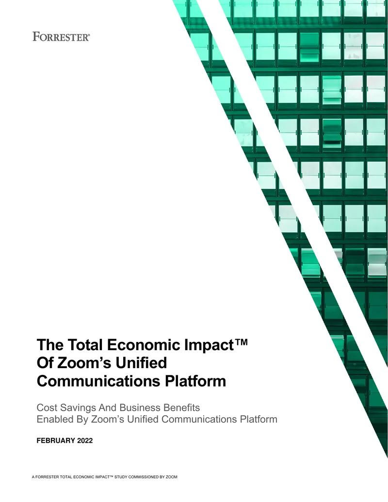 Total Economic Impact of Zoom's Unified Communications Platform