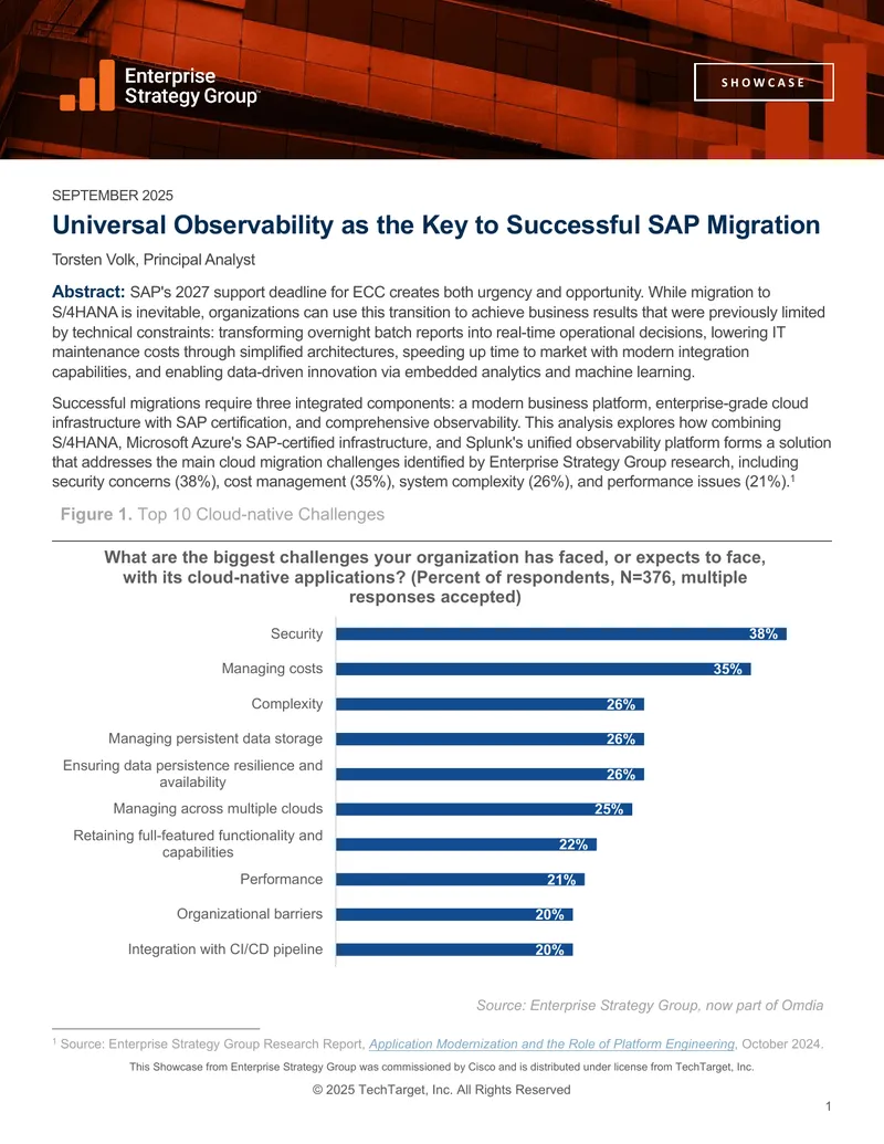 Universal Observability for Successful SAP Migration