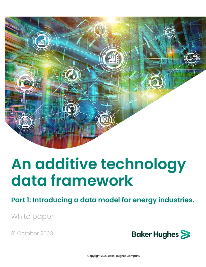 Additive Technology Data Framework for Energy Industries