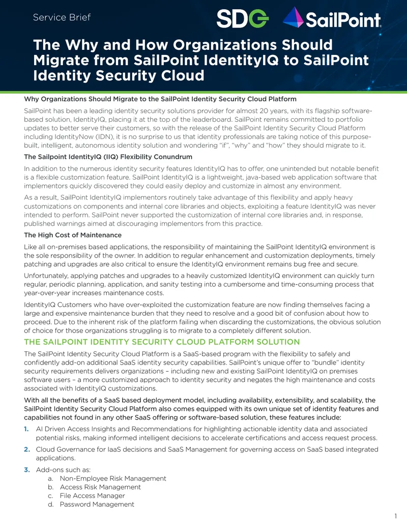 Migration Strategies to SailPoint Identity Security Cloud