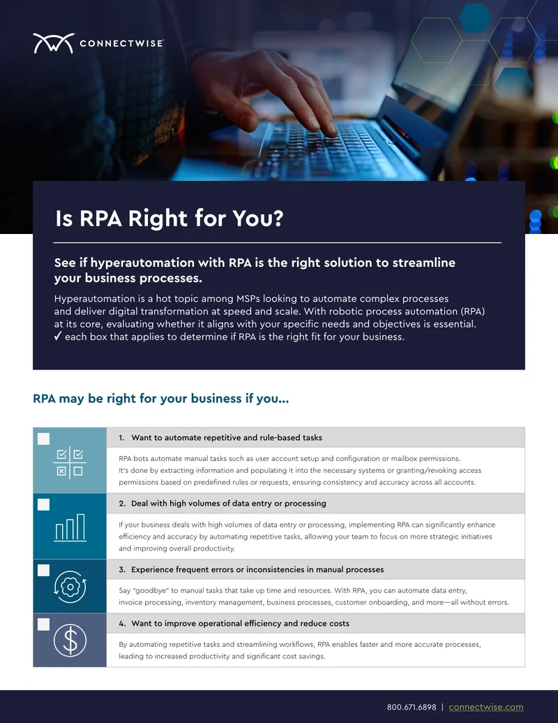 Evaluating Robotic Process Automation for Business Needs