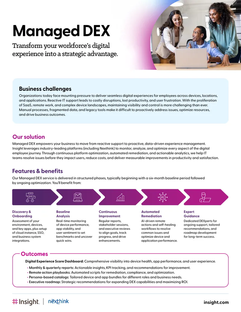 Managed Digital Experience Management Framework