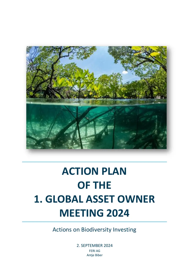 Action Plan for Global Asset Owners on Biodiversity 2024