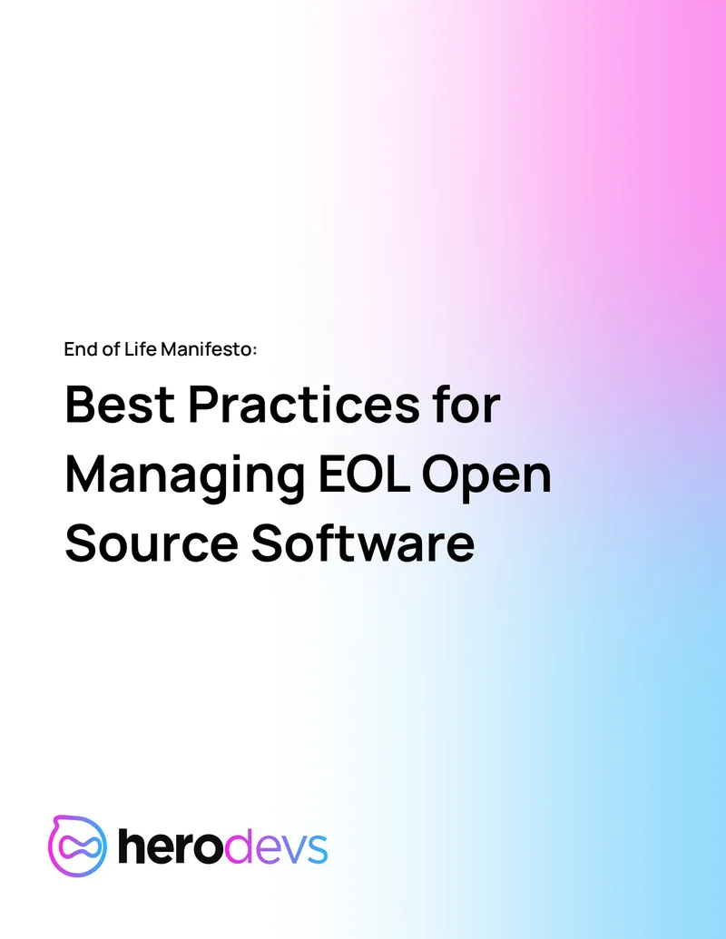 End of Life Management for Open Source Software