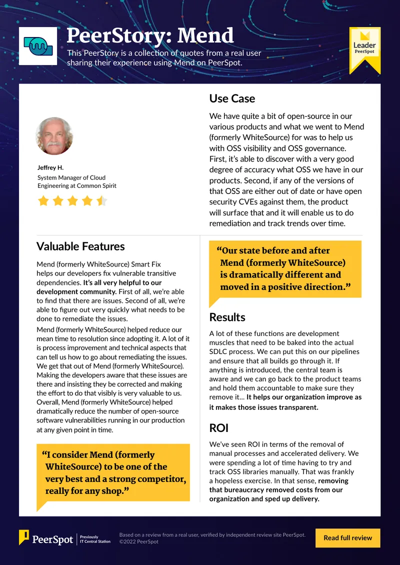 Mend User Experience and Impact Analysis