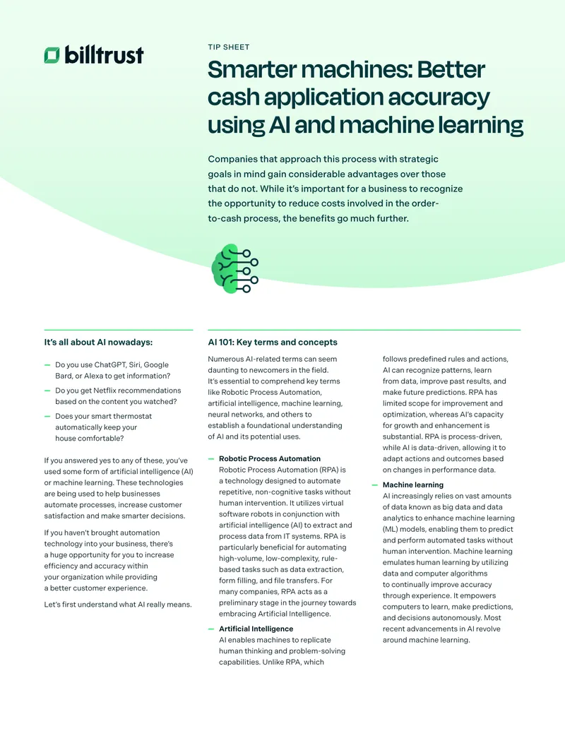 AI and Machine Learning in Cash Application Processes