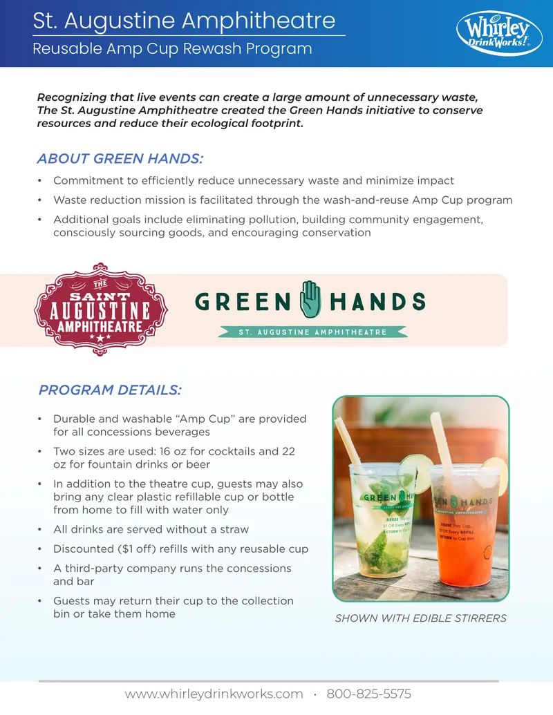 St. Augustine Amphitheatre Reusable Amp Cup Program