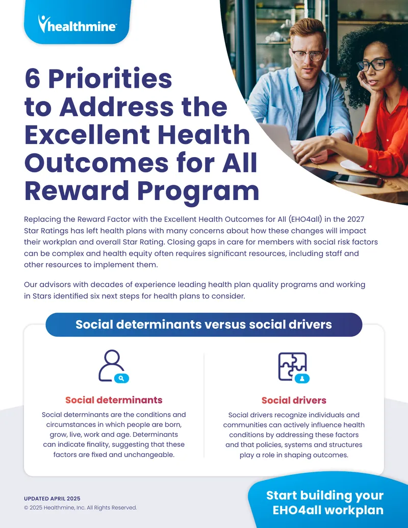 Priorities for Excellent Health Outcomes for All Program