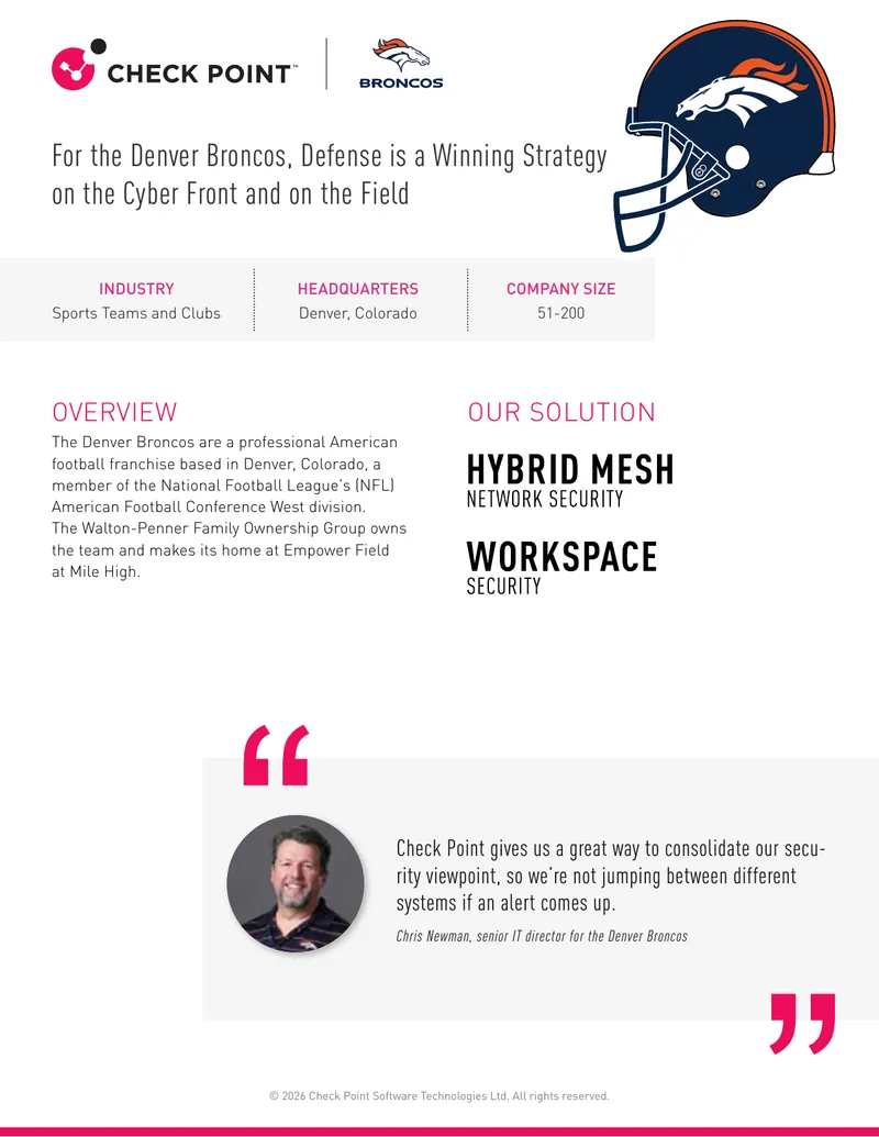 Denver Broncos Cybersecurity Case Study