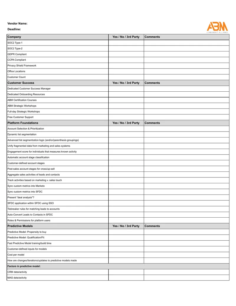 Account-Based Marketing Platform Features Overview