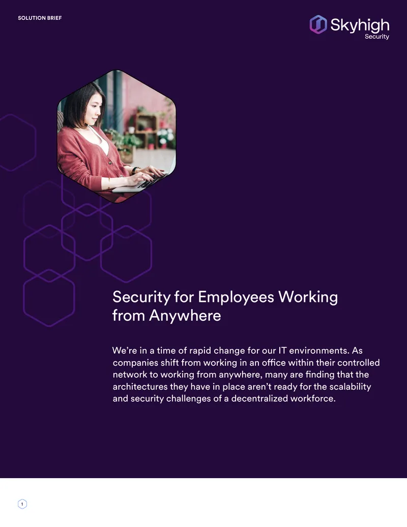 Security for Employees Working from Anywhere