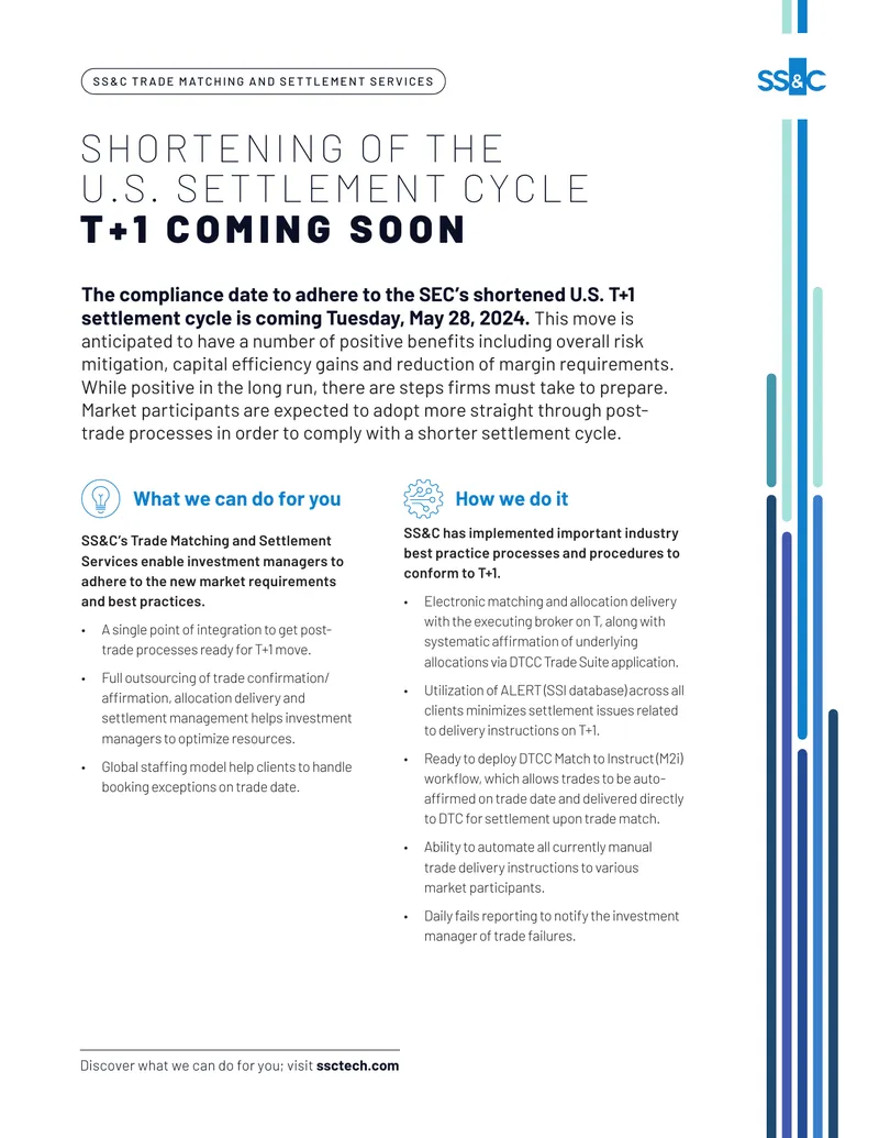 Trade Matching and Settlement Services for T+1 Compliance preview page 1