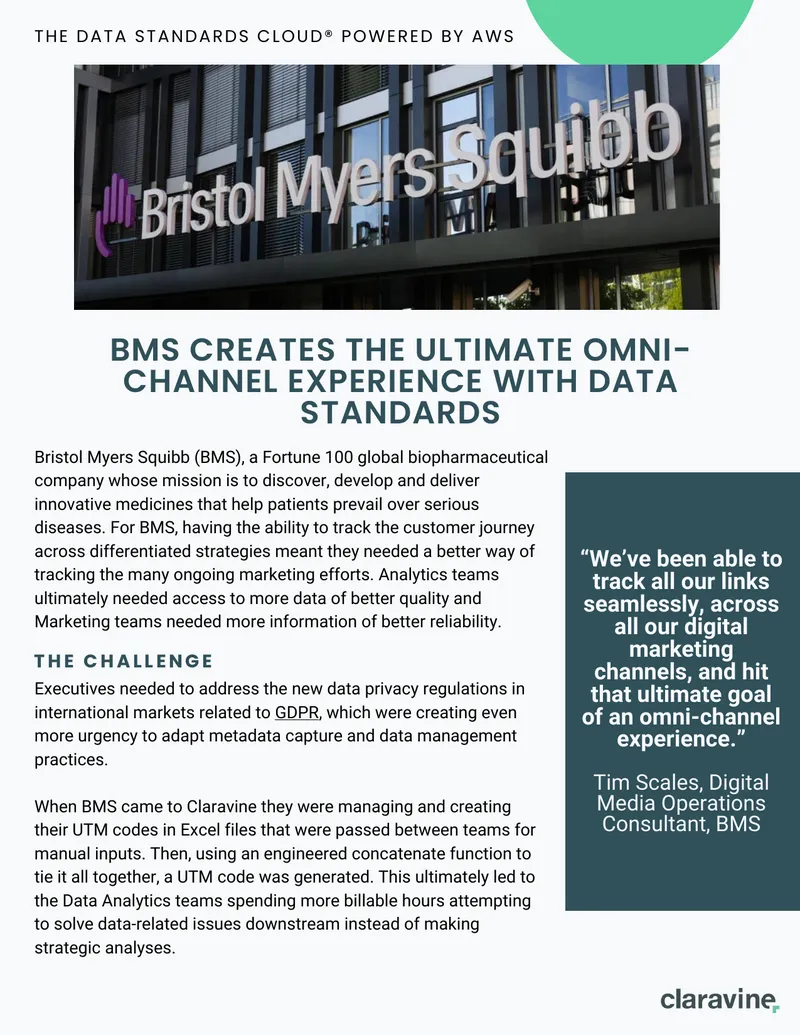 Bristol Myers Squibb Data Standards Cloud Implementation