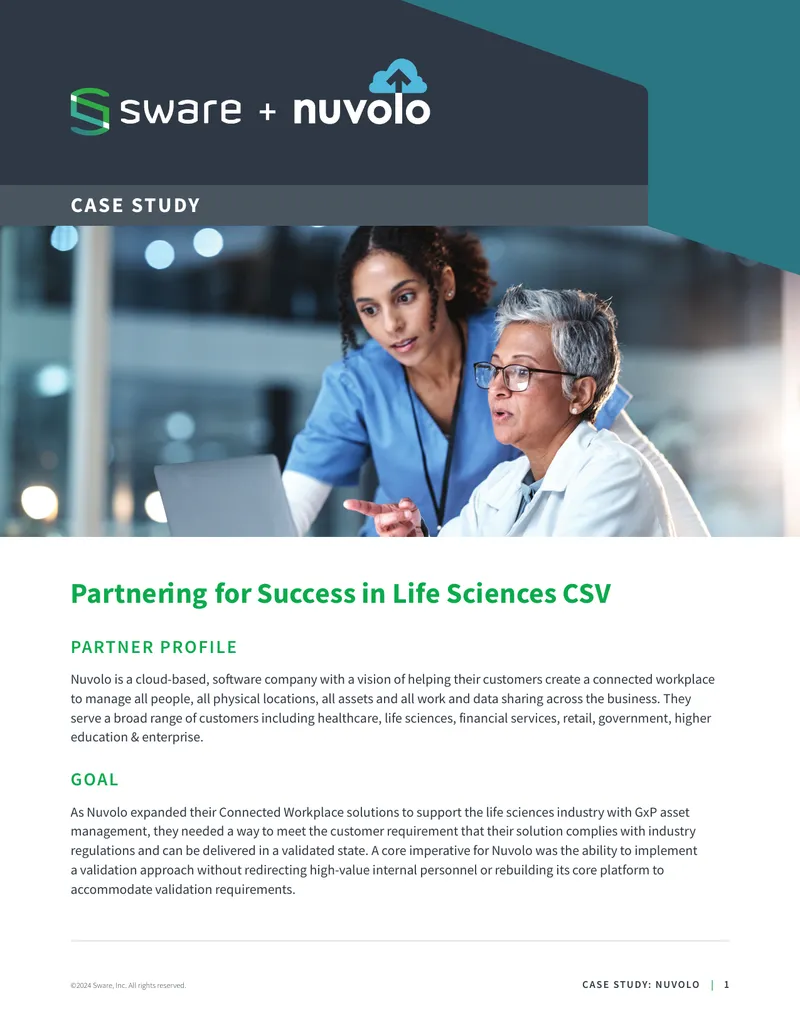 Nuvolo Case Study on Life Sciences Validation