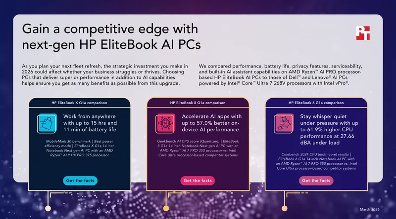 Performance Comparison of Next-Gen HP EliteBook AI PCs preview page 1