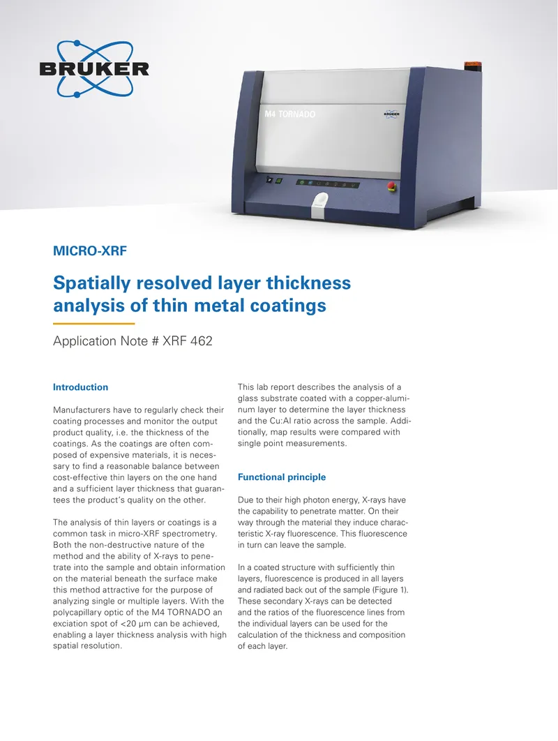 Spatially Resolved Layer Thickness Analysis of Coatings