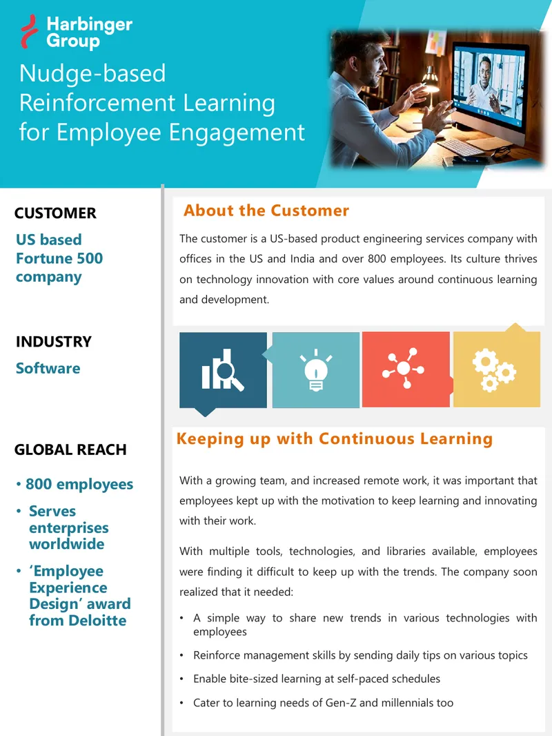 Nudge-based Reinforcement Learning for Employee Engagement
