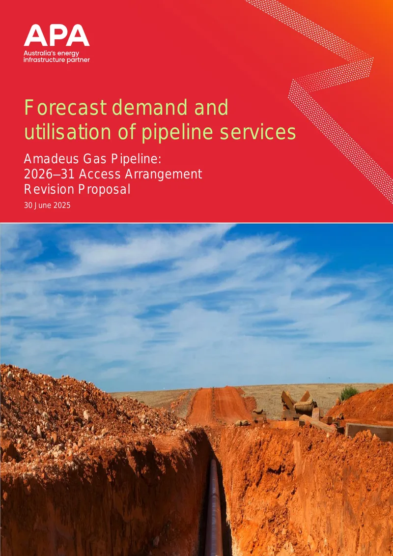 Amadeus Gas Pipeline Access Arrangement Proposal