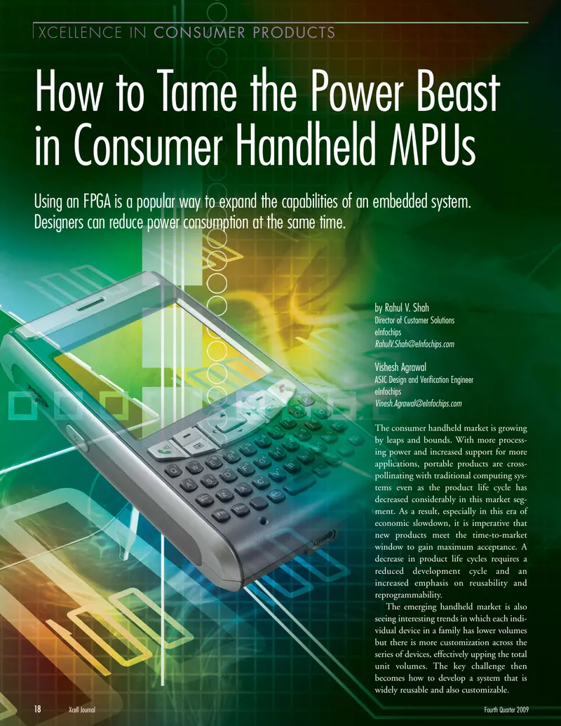 Power Optimization Techniques for Handheld Embedded Systems