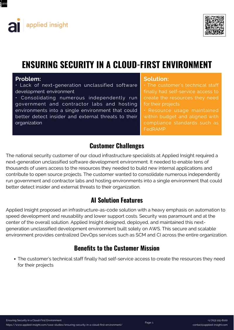 Ensuring Security in a Cloud-First Environment