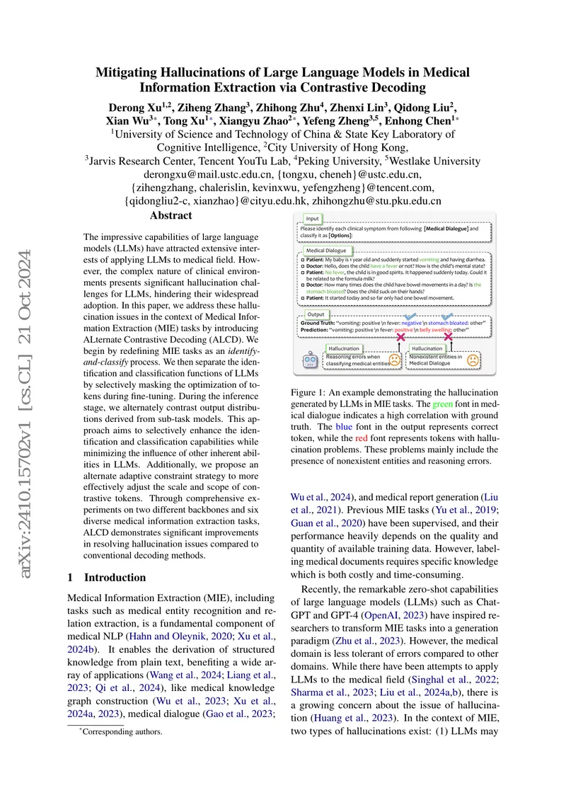 Mitigating Hallucinations in Medical Information Extraction
