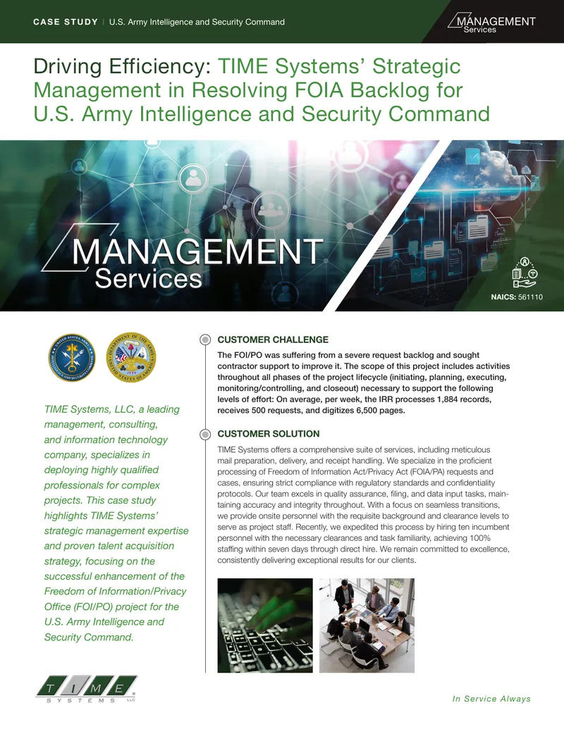 Strategic Management of FOIA Backlog for U.S. Army
