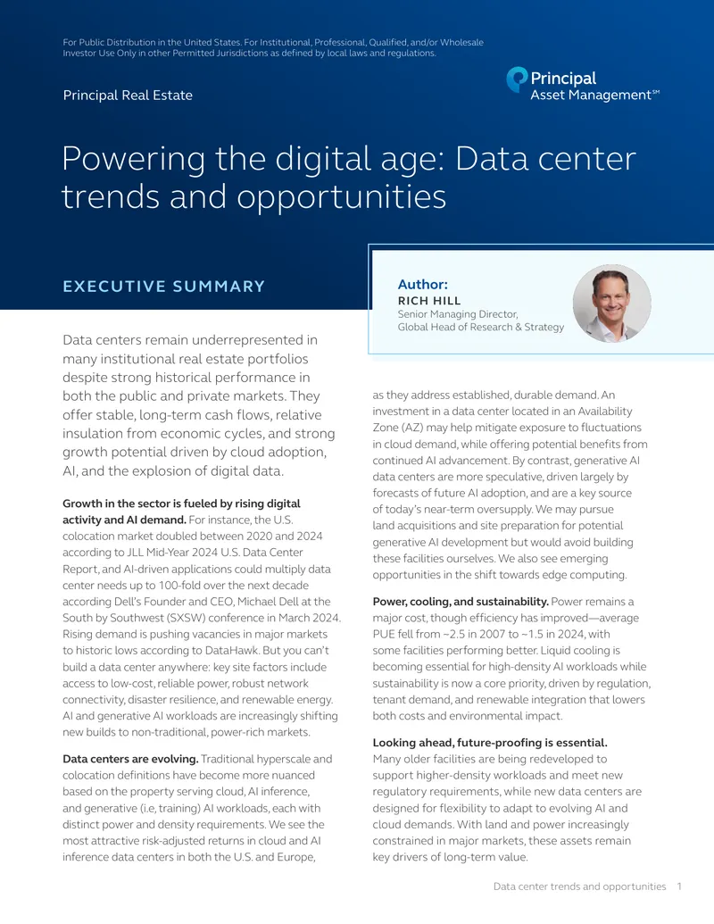 Data Center Trends and Investment Opportunities