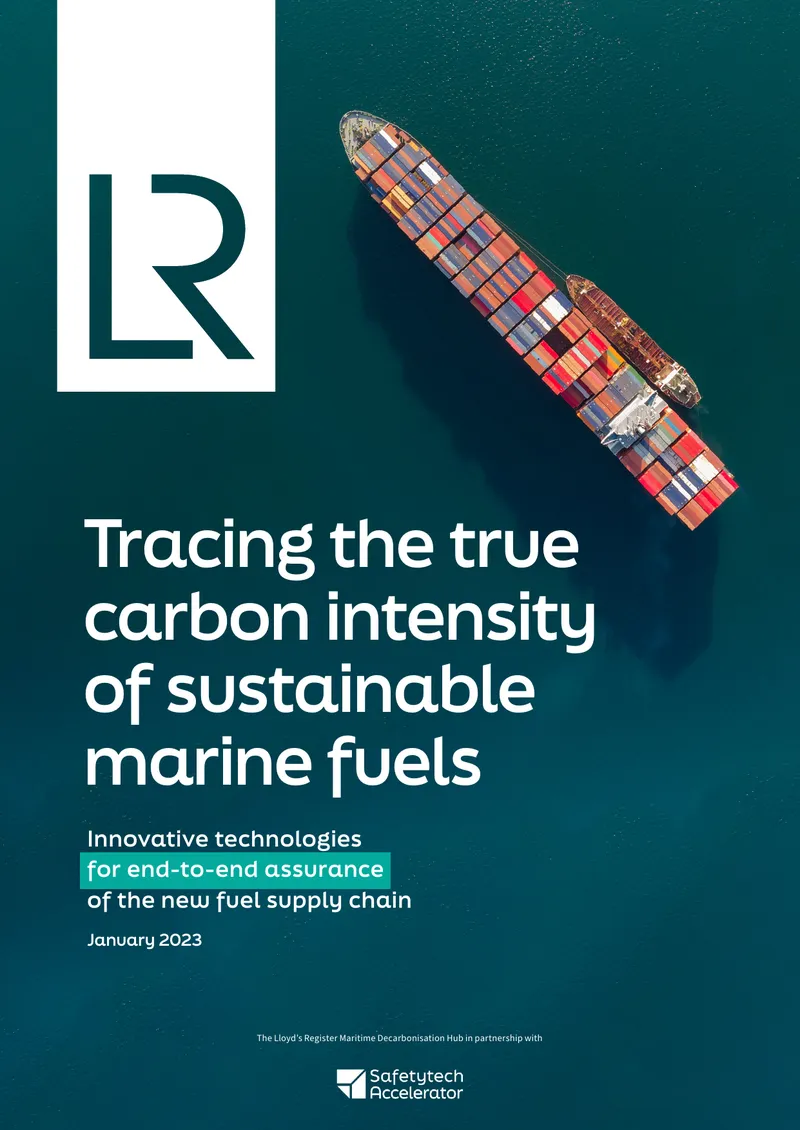 Tracing Carbon Intensity of Sustainable Marine Fuels