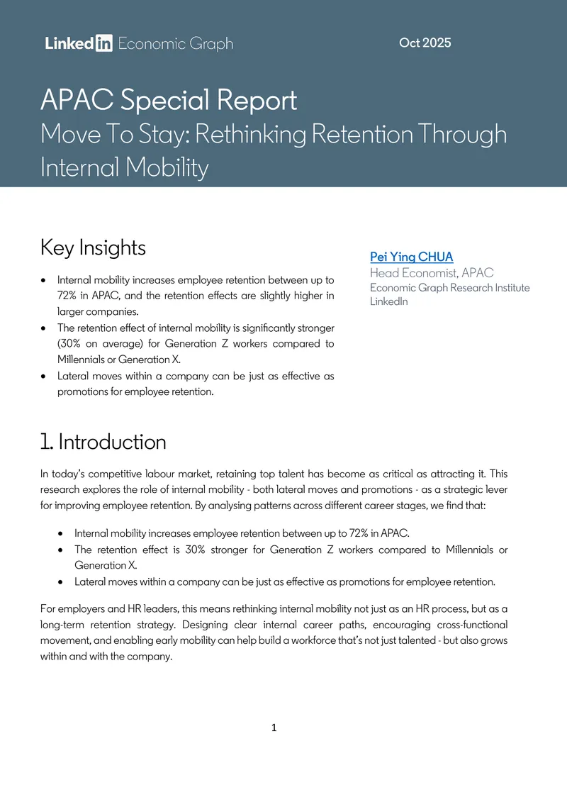 Rethinking Retention Through Internal Mobility