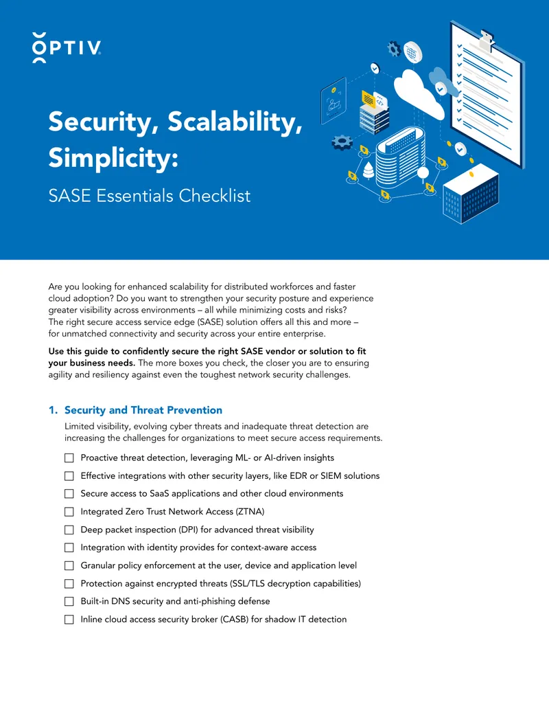 SASE Essentials Implementation Checklist