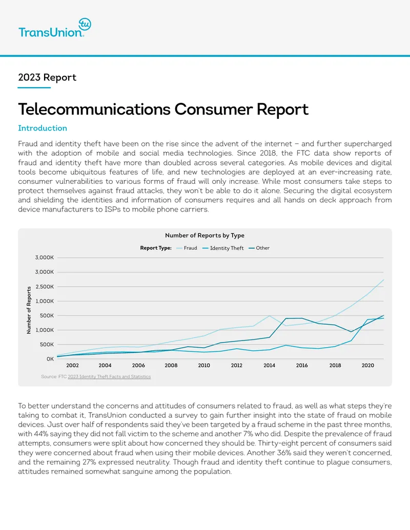 Telecommunications Consumer Fraud Report 2023