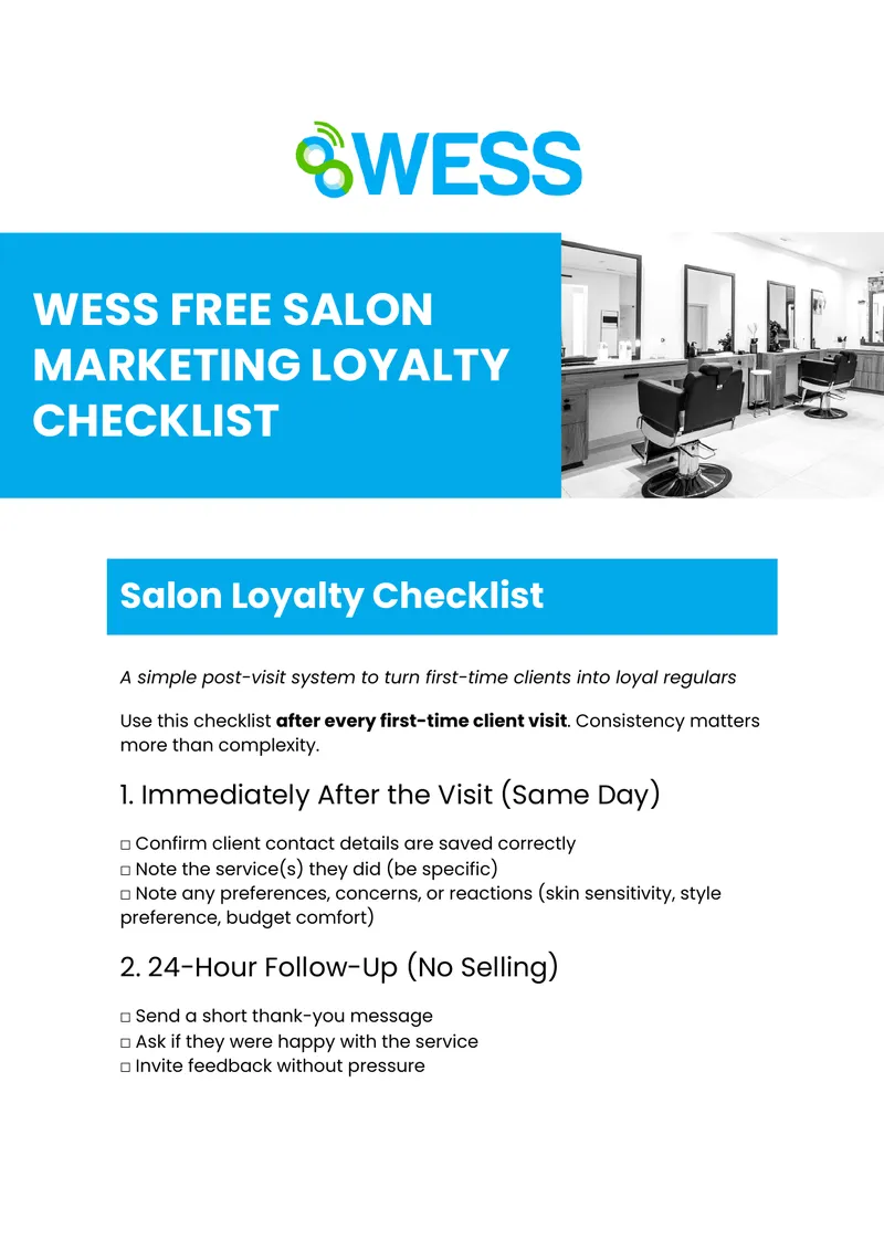 Salon Loyalty Marketing Checklist