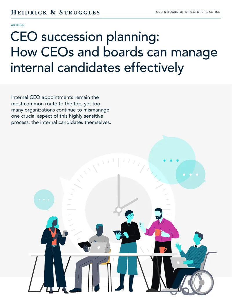 CEO Succession Planning and Internal Candidate Management