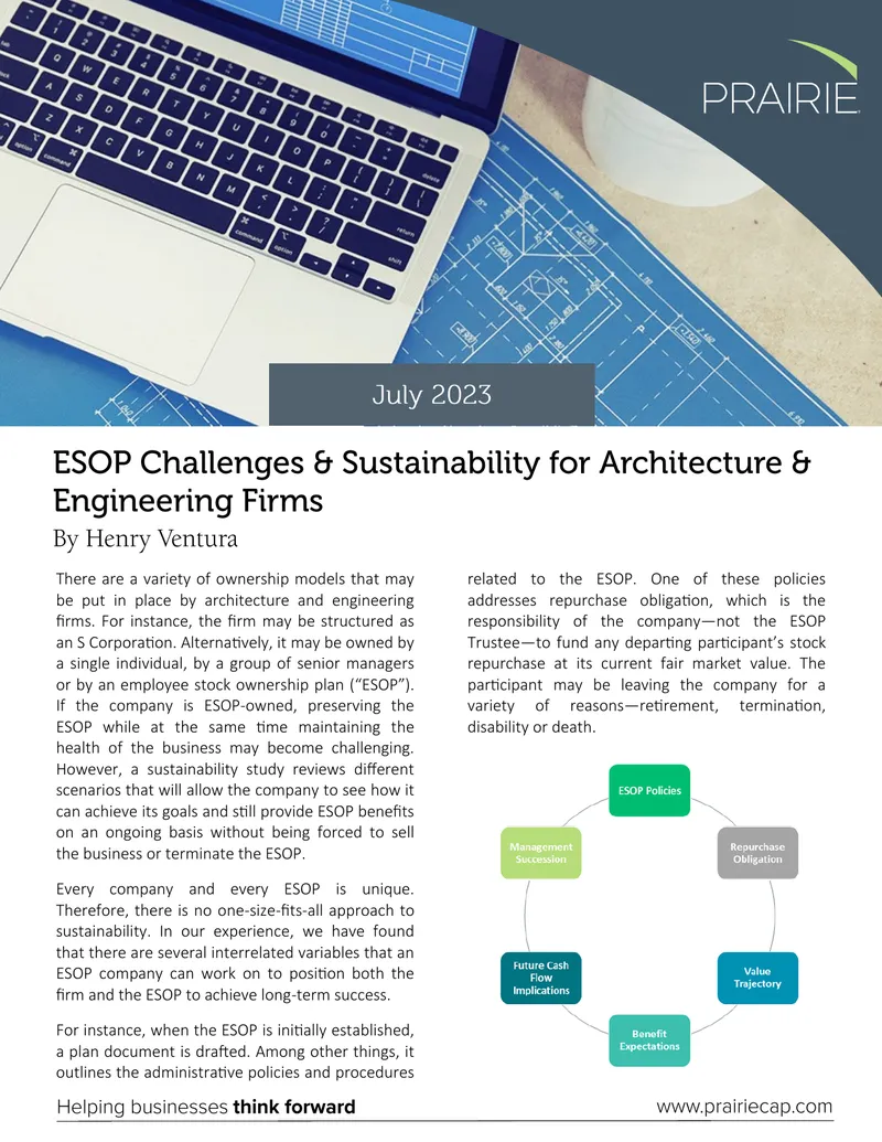 Sustainability Strategies for ESOP Companies