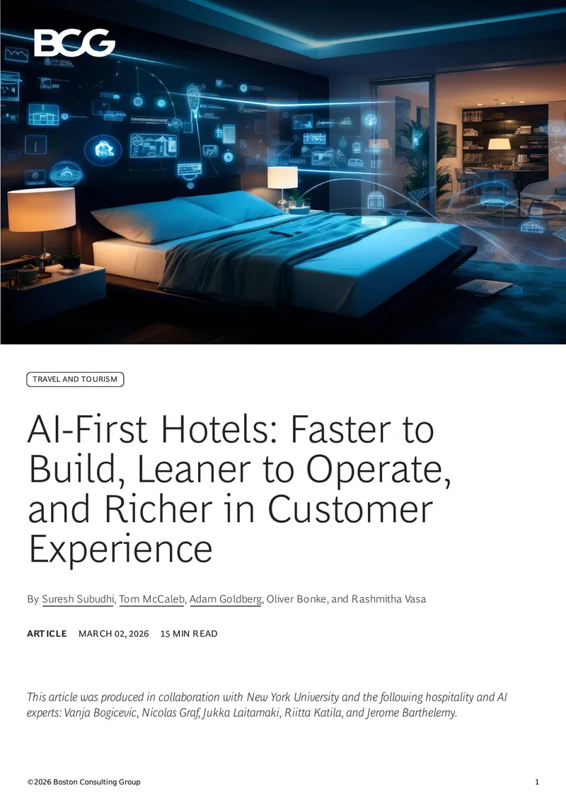 AI-First Hotels Transforming Hospitality Operations