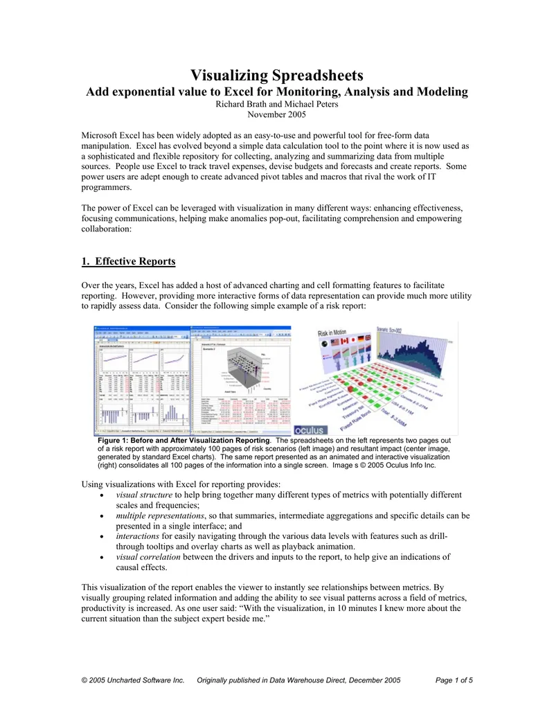 Enhancing Excel with Visualization Techniques