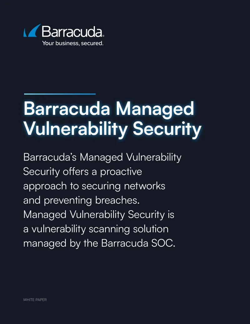 Barracuda Managed Vulnerability Security Overview