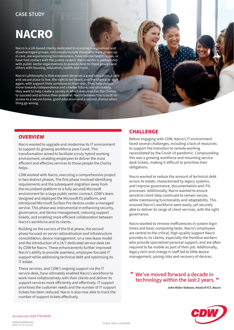 Nacro IT Environment Modernization Case Study