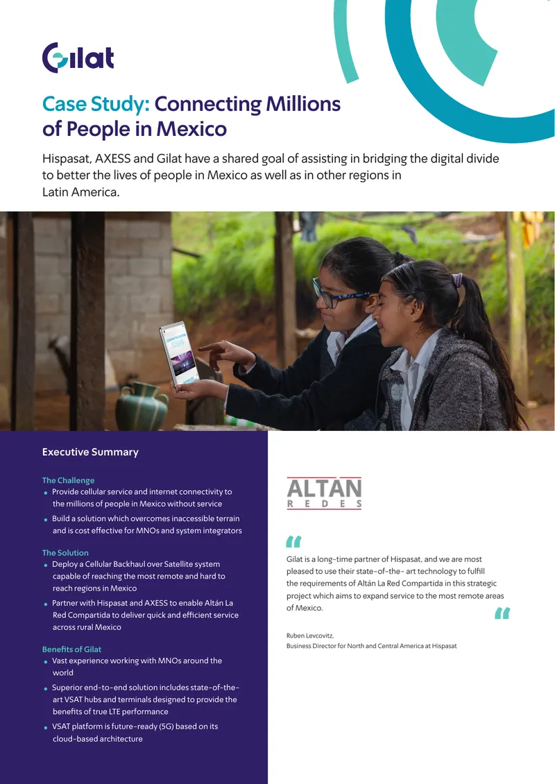 Cellular Backhaul Solution for Rural Mexico