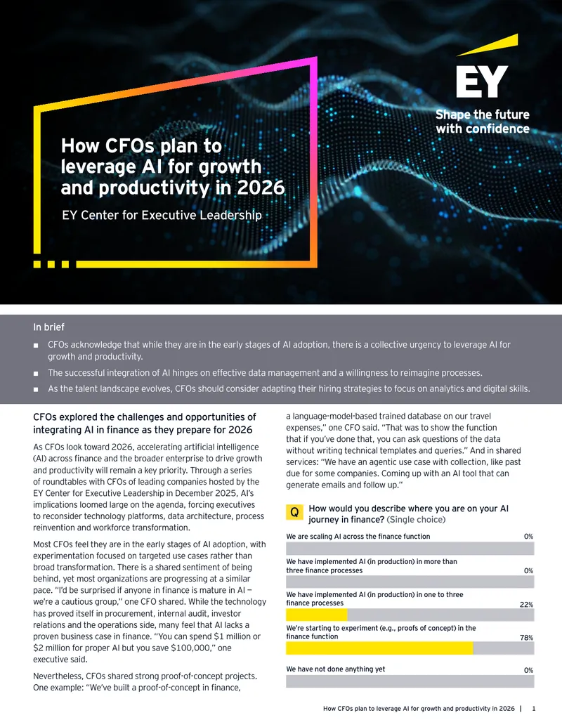 CFO Strategies for AI Integration in Finance