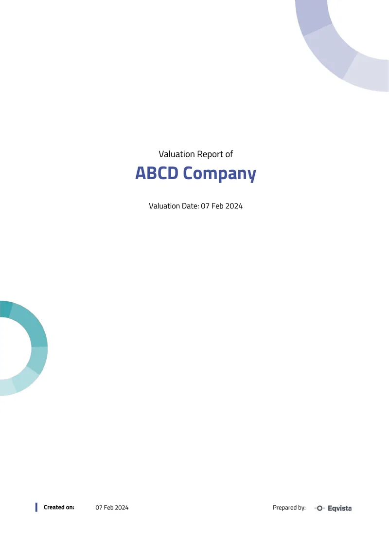 Valuation Report of ABCD Company