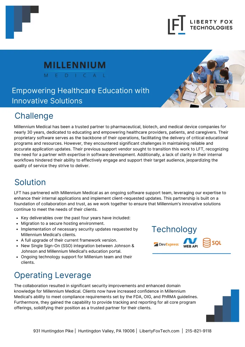 Healthcare Education Software Support Partnership