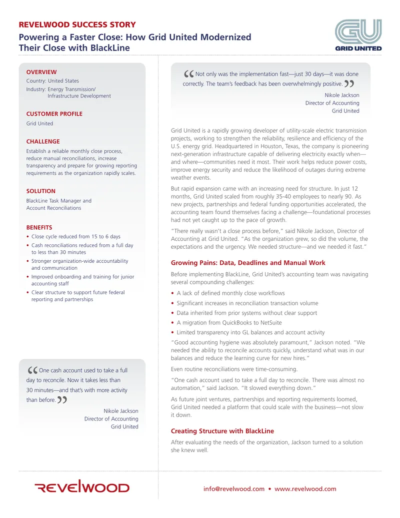 Grid United Accounting Process Improvement Case Study