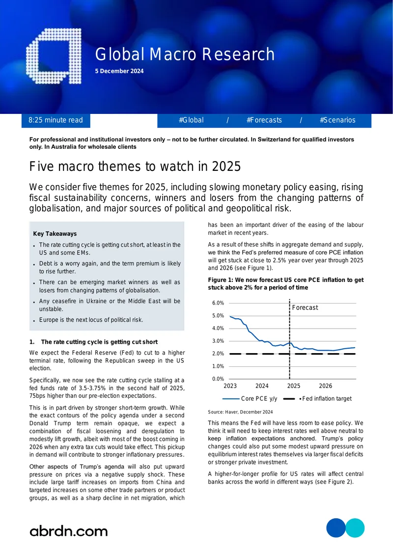 Five Macro Themes to Watch in 2025