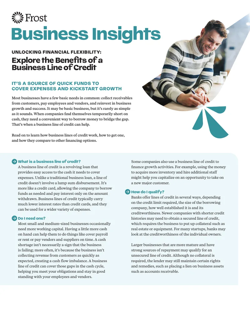 Business Line of Credit Overview and Benefits