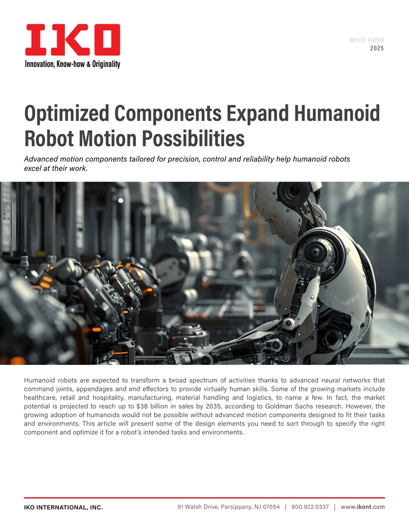Optimized Components for Humanoid Robot Motion