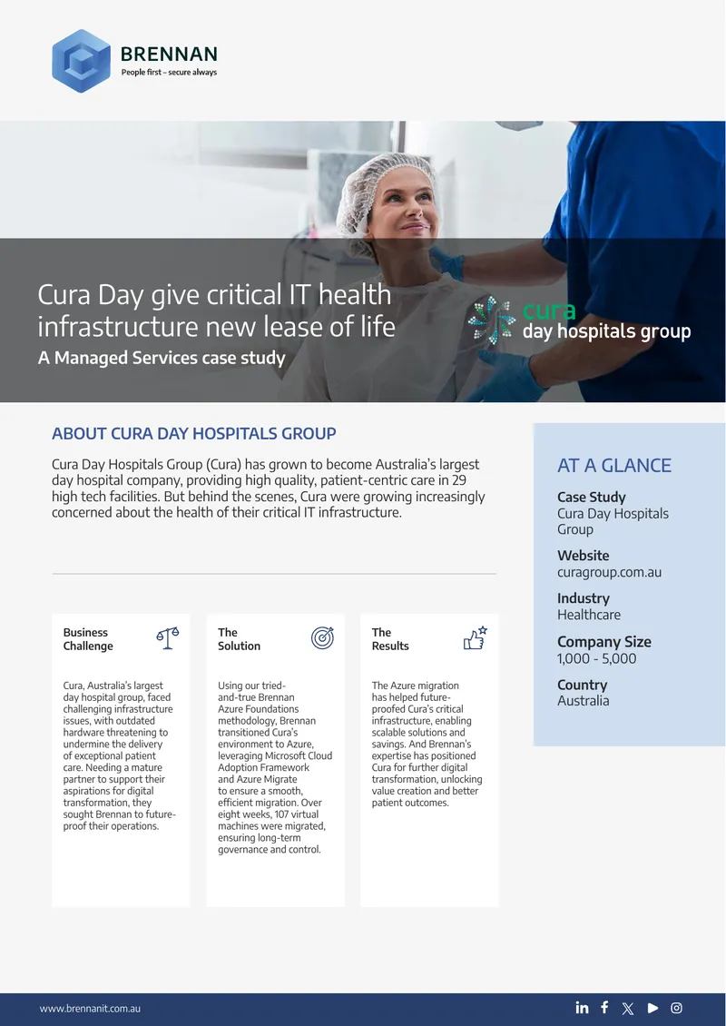 Cura Day Hospitals Group IT Infrastructure Case Study