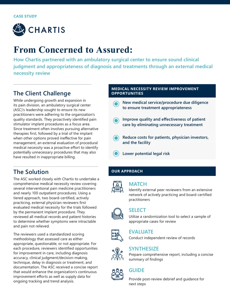 External Medical Necessity Review Case Study